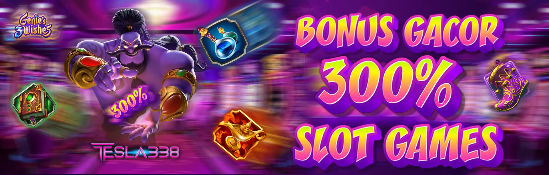 BONUS GACOR 300% (SLOT GAMES) TESLA338